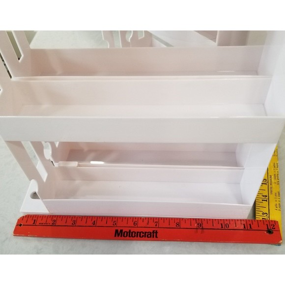 Slim Sliding Storage Rack for spices White 2 count - Picture 6 of 8